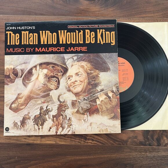 Maurice Jarre The Man Who Would Be King Original Soundtrack LP 1975 Capitol - Picture 1 of 7
